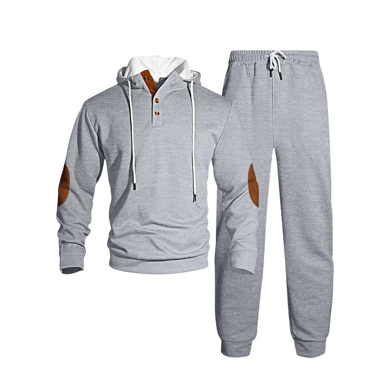 Män lediga huvtröja set
