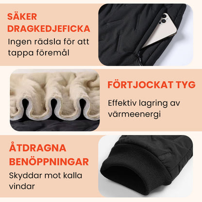 👖✨ Unisex Vind- & Vattentäta Termobyxor - Foder av Fleece med Värmande Isolering för Externa Aktivitetet 🏔️❄️
