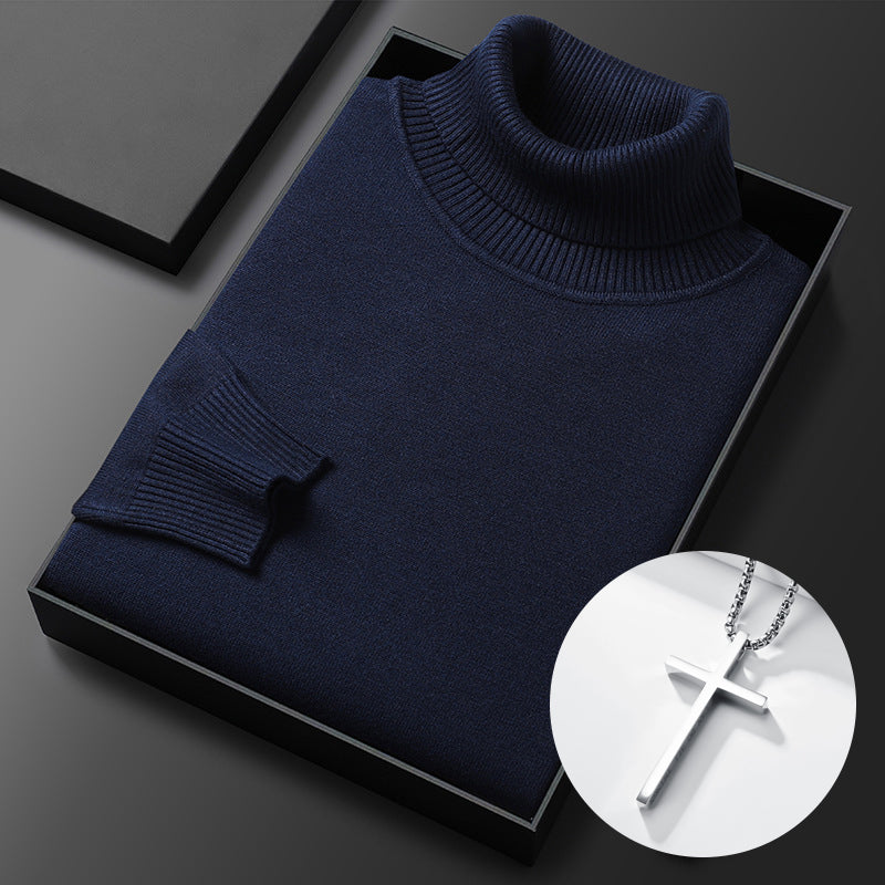 🧶 50% RABATT PÅ HETT REA! ✨ Premium herrtröja i kashmir, enfärgad - Mjukt, bekvämt garn med modern passform för både jobb och fritid 👔🎯