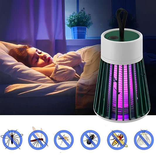 2026 Ny elektrisk chock mygg mygglampa inomhus utomhus USB -laddning myggavvisande myggsläckningslampa