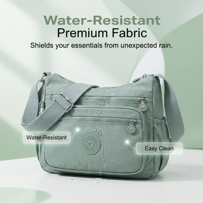 ✨ 50 % RABATT NU! ✨ Lätt nylon crossbody-väska med flera fickor – smidig, säker & perfekt för vardag & resa 🎒