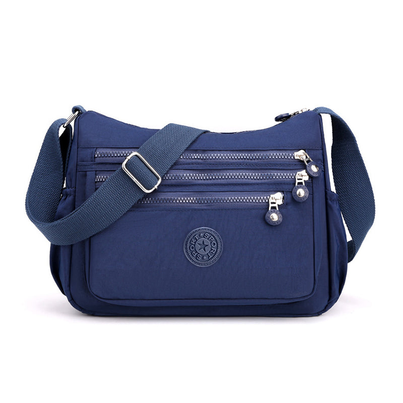 ✨ 50 % RABATT NU! ✨ Lätt nylon crossbody-väska med flera fickor – smidig, säker & perfekt för vardag & resa 🎒