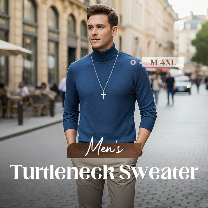 🧶 50% RABATT PÅ HETT REA! ✨ Premium herrtröja i kashmir, enfärgad - Mjukt, bekvämt garn med modern passform för både jobb och fritid 👔🎯