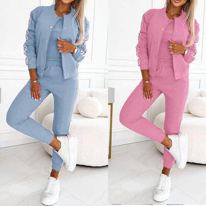 Bästsäljare🔥 👚 3-delat basebollset – ledig streetstyle för kvinnor