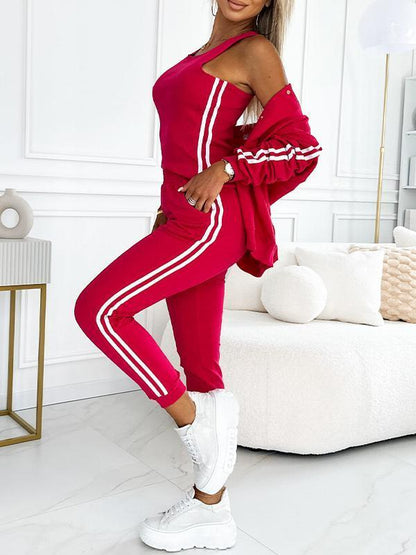 Bästsäljare🔥 👚 3-delat basebollset – ledig streetstyle för kvinnor