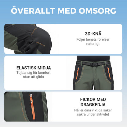 Vandringsbyxor 2026 ✨UPPGRADERING✨ 🥾 | Varma, stretchiga, vattentäta 🛡️ | ÖVERLÄGSEN kvalitet jämfört med konkurrenterna 💪