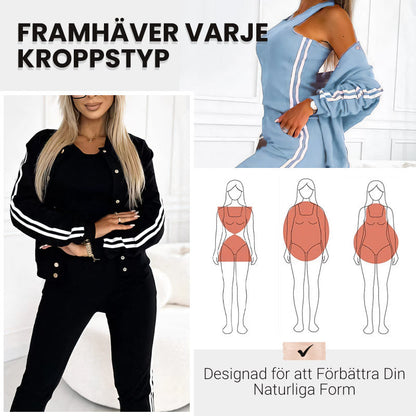 Bästsäljare🔥 👚 3-delat basebollset – ledig streetstyle för kvinnor