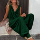 🌸 BEGRÄNSAD TID 50% RABATT! 💥 Dam Avslappnad Huvlös Ärmäslös Jumpsuit – Lös Passform, Andningsbar & Snygg 🌿