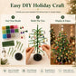 🎄 50% RABATT NU! DIY‑kit med pärlgran – komplett set med pärlor, ängeldekoration & instruktioner – skapa din egen glittrande juldekoration – perfekt present och pysselprojekt för hela familjen 🎅✨