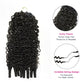 ISEE HAIR Hårförlängningar av äkta hår, virkade med ”Miracle Knots”, fördelade i sektioner, 50 g/förpackning – Knutfria boho-flätor, 4–5 förpackningar för hela huvudet, flera olika lockiga och vågiga texturer