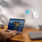 📶 57% REA NU! 🔥 WiFi-förlängare 1200Mbps - Dual Band & 10 000 kvm Täckning, Perfekt för Hemmet och Kontoret ✨