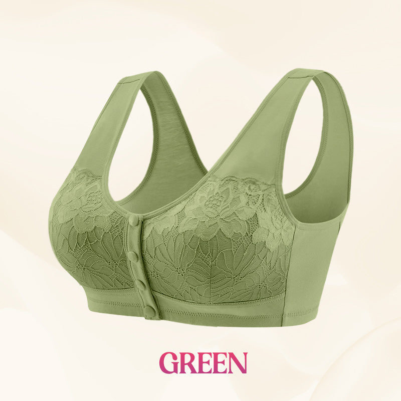 ⏳50 % rabatt under en begränsad tid⏰Bekväm trådlös formande behå med knäppning framtill👙