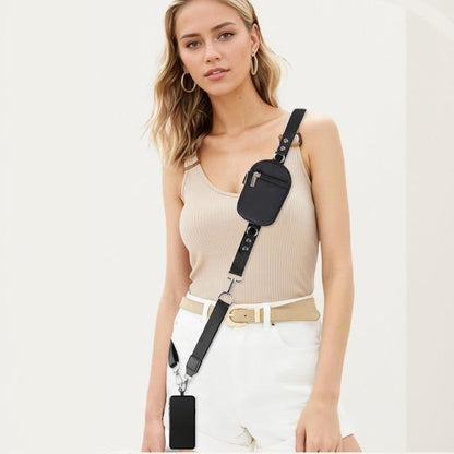 ❣️REA 50 % RABATT📱Crossbody-väska med telefonrem i stora storlekar – justerbar längd, unisexmodell som passar både män och kvinnor i stora storlekar🎒