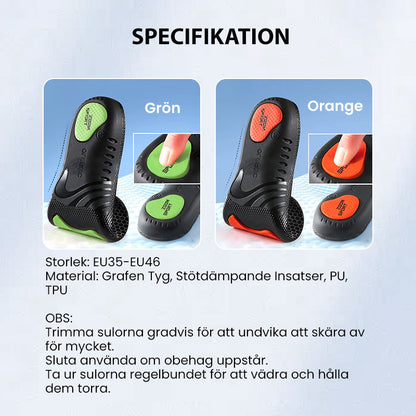 Stötdämpande Innersulor för Män och Kvinnor 🏃‍♂️👟✨