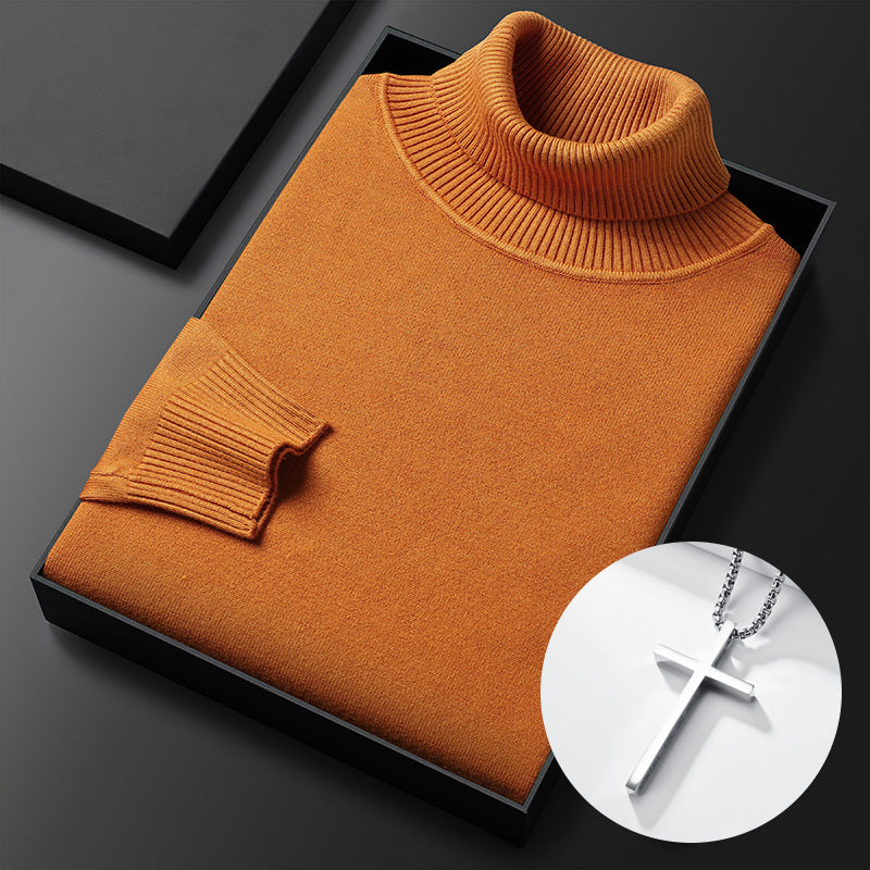 🧶 50% RABATT PÅ HETT REA! ✨ Premium herrtröja i kashmir, enfärgad - Mjukt, bekvämt garn med modern passform för både jobb och fritid 👔🎯