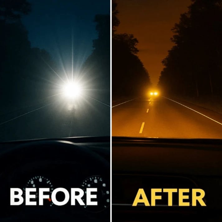 👓 KÖP 2 FÅR 1 GRATIS! 🔦 Mörkerseende Körglasögon – Antireflexbehandlade & Polariserade, Perfekt för Nattkörning & Säker Förbättring ✨🚗📦