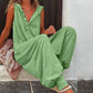 🌸 BEGRÄNSAD TID 50% RABATT! 💥 Dam Avslappnad Huvlös Ärmäslös Jumpsuit – Lös Passform, Andningsbar & Snygg 🌿