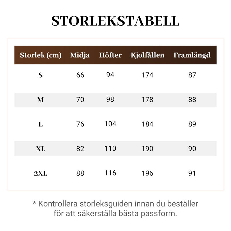 🌟 A-linjeformad maxikjol i denim – ger en längre och smalare silhuett 💃