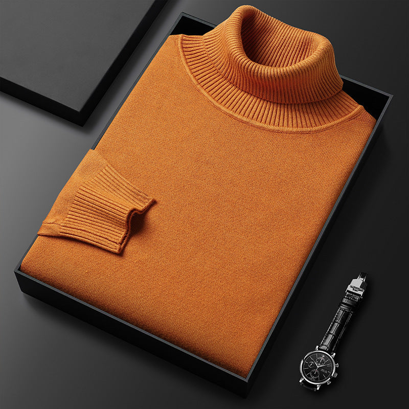 🧶 50% RABATT PÅ HETT REA! ✨ Premium herrtröja i kashmir, enfärgad - Mjukt, bekvämt garn med modern passform för både jobb och fritid 👔🎯