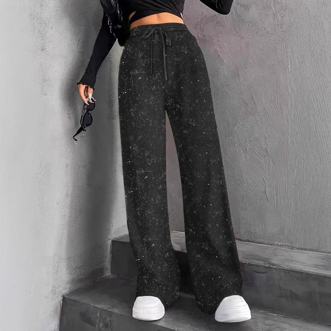 💖SISTA DAGEN REA 50% RABATT🥰Dambyxor med paljetter och elastisk midja