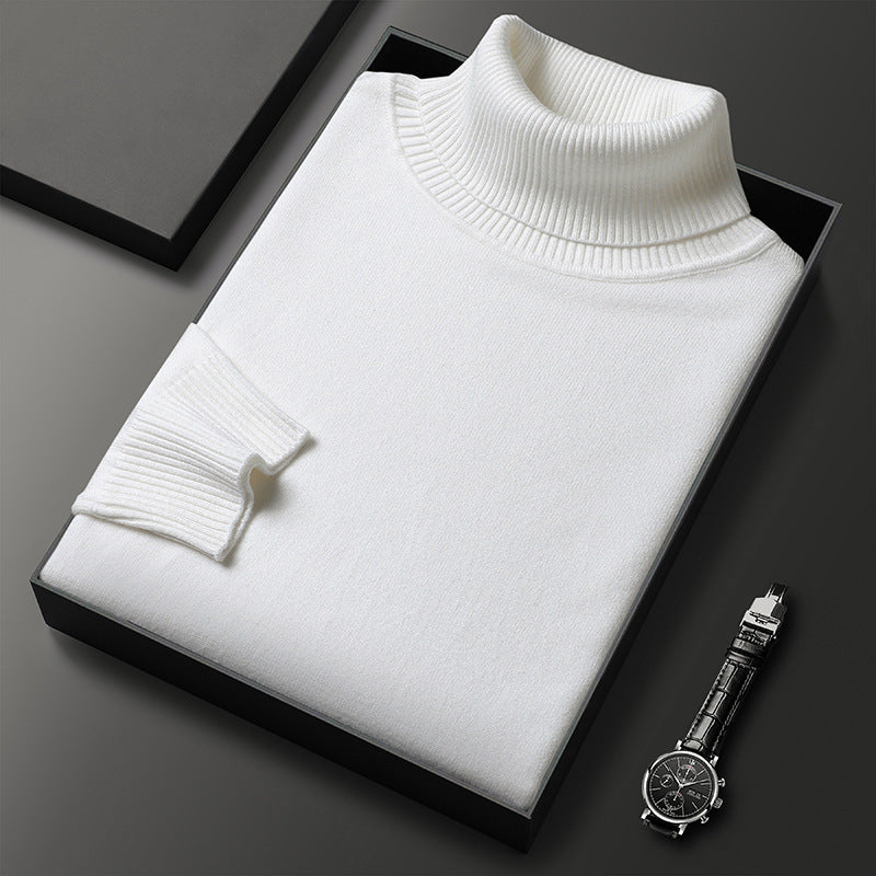 🧶 50% RABATT PÅ HETT REA! ✨ Premium herrtröja i kashmir, enfärgad - Mjukt, bekvämt garn med modern passform för både jobb och fritid 👔🎯