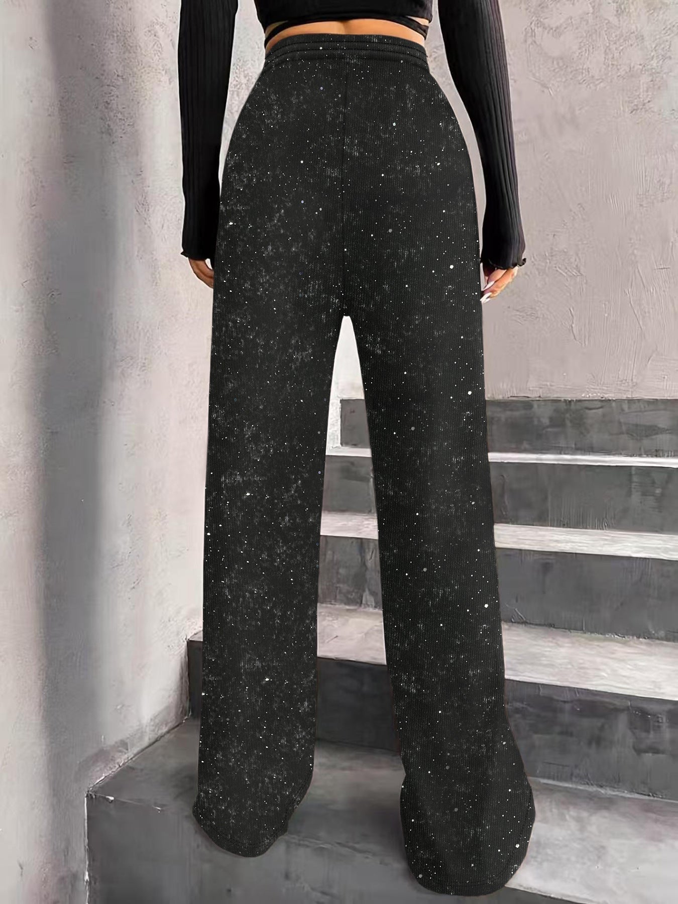 💖SISTA DAGEN REA 50% RABATT🥰Dambyxor med paljetter och elastisk midja