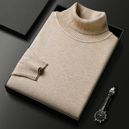 🧶 50% RABATT PÅ HETT REA! ✨ Premium herrtröja i kashmir, enfärgad - Mjukt, bekvämt garn med modern passform för både jobb och fritid 👔🎯