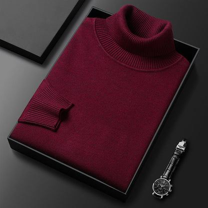 🧶 50% RABATT PÅ HETT REA! ✨ Premium herrtröja i kashmir, enfärgad - Mjukt, bekvämt garn med modern passform för både jobb och fritid 👔🎯