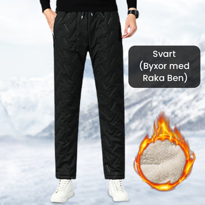 👖✨ Unisex Vind- & Vattentäta Termobyxor - Foder av Fleece med Värmande Isolering för Externa Aktivitetet 🏔️❄️