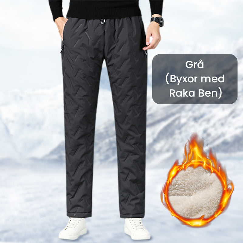👖✨ Unisex Vind- & Vattentäta Termobyxor - Foder av Fleece med Värmande Isolering för Externa Aktivitetet 🏔️❄️