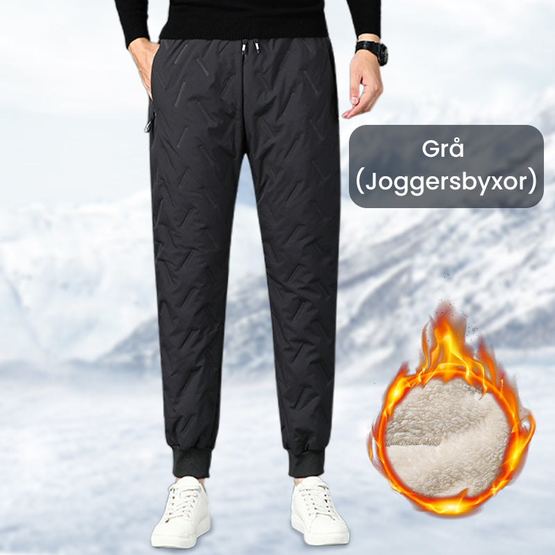 👖✨ Unisex Vind- & Vattentäta Termobyxor - Foder av Fleece med Värmande Isolering för Externa Aktivitetet 🏔️❄️