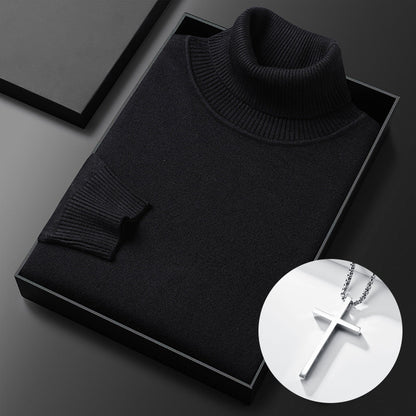 🧶 50% RABATT PÅ HETT REA! ✨ Premium herrtröja i kashmir, enfärgad - Mjukt, bekvämt garn med modern passform för både jobb och fritid 👔🎯