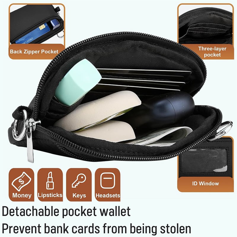 ❣️REA 50 % RABATT📱Crossbody-väska med telefonrem i stora storlekar – justerbar längd, unisexmodell som passar både män och kvinnor i stora storlekar🎒