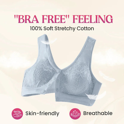 ⏳50 % rabatt under en begränsad tid⏰Bekväm trådlös formande behå med knäppning framtill👙