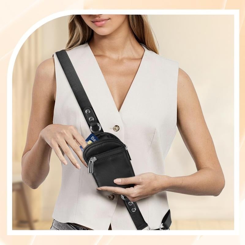 ❣️REA 50 % RABATT📱Crossbody-väska med telefonrem i stora storlekar – justerbar längd, unisexmodell som passar både män och kvinnor i stora storlekar🎒