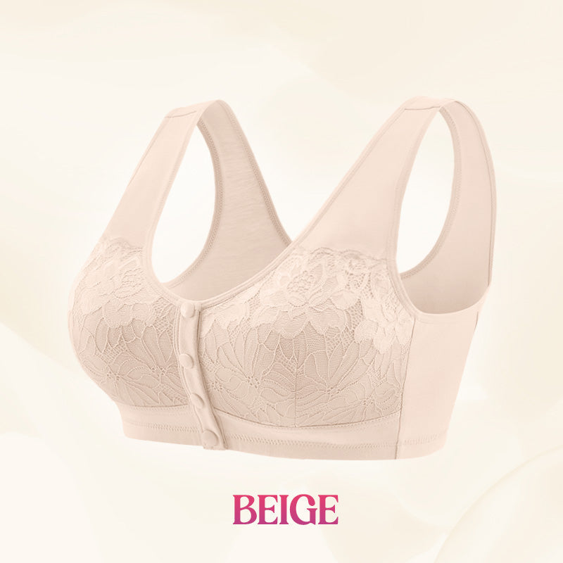 ⏳50 % rabatt under en begränsad tid⏰Bekväm trådlös formande behå med knäppning framtill👙
