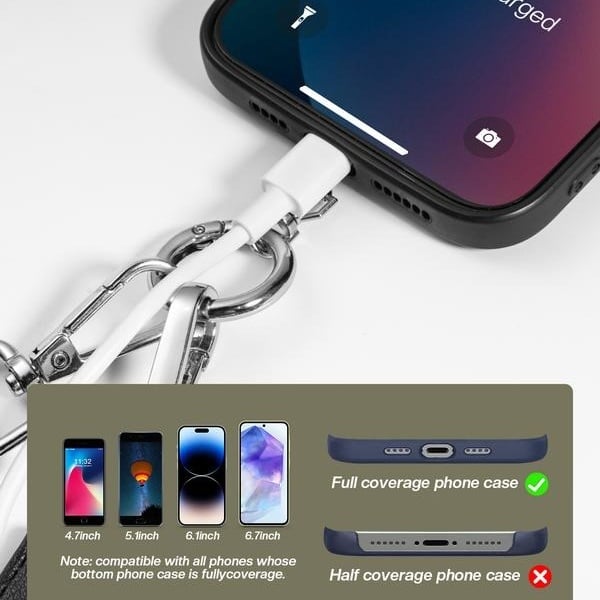 ❣️REA 50 % RABATT📱Crossbody-väska med telefonrem i stora storlekar – justerbar längd, unisexmodell som passar både män och kvinnor i stora storlekar🎒