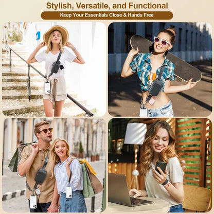 ❣️REA 50 % RABATT📱Crossbody-väska med telefonrem i stora storlekar – justerbar längd, unisexmodell som passar både män och kvinnor i stora storlekar🎒