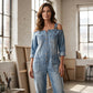 🔥✨ Cold-shoulder jumpsuit med vida ben & fickor – luftig komfort och stilren elegans för sommaren ☀️