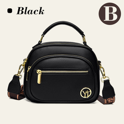 🔥het försäljning🔥Klassisk crossbody-väska i läder med flera fack och funktioner