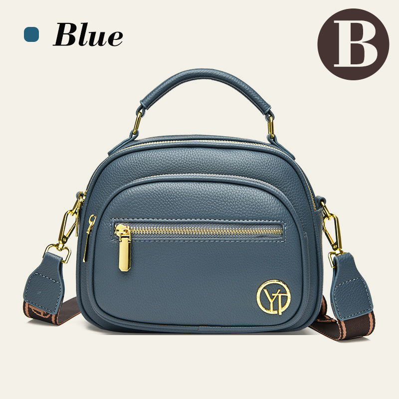 🔥het försäljning🔥Klassisk crossbody-väska i läder med flera fack och funktioner