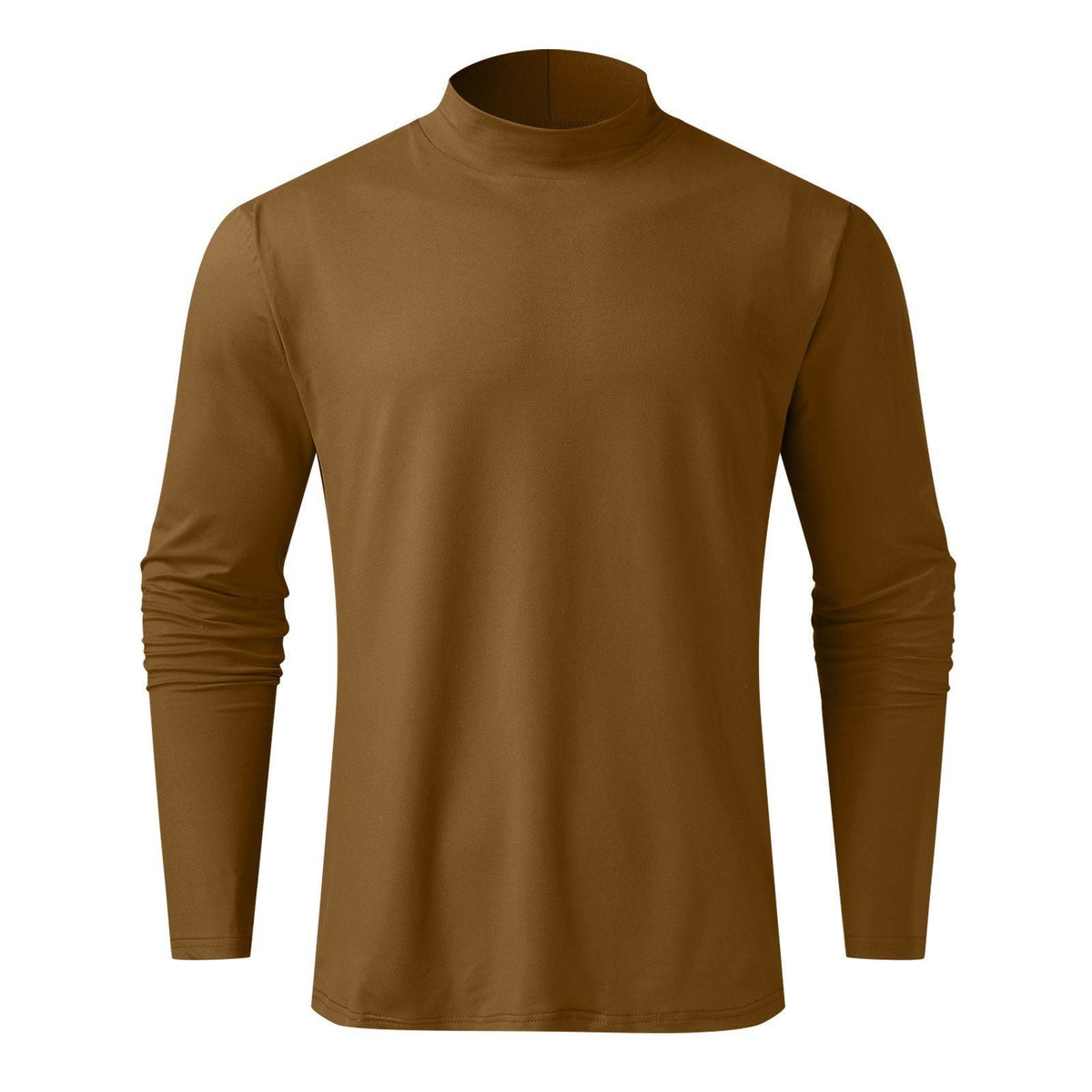 Ny Långärmad T-shirt med hög hals Smal Fit för män