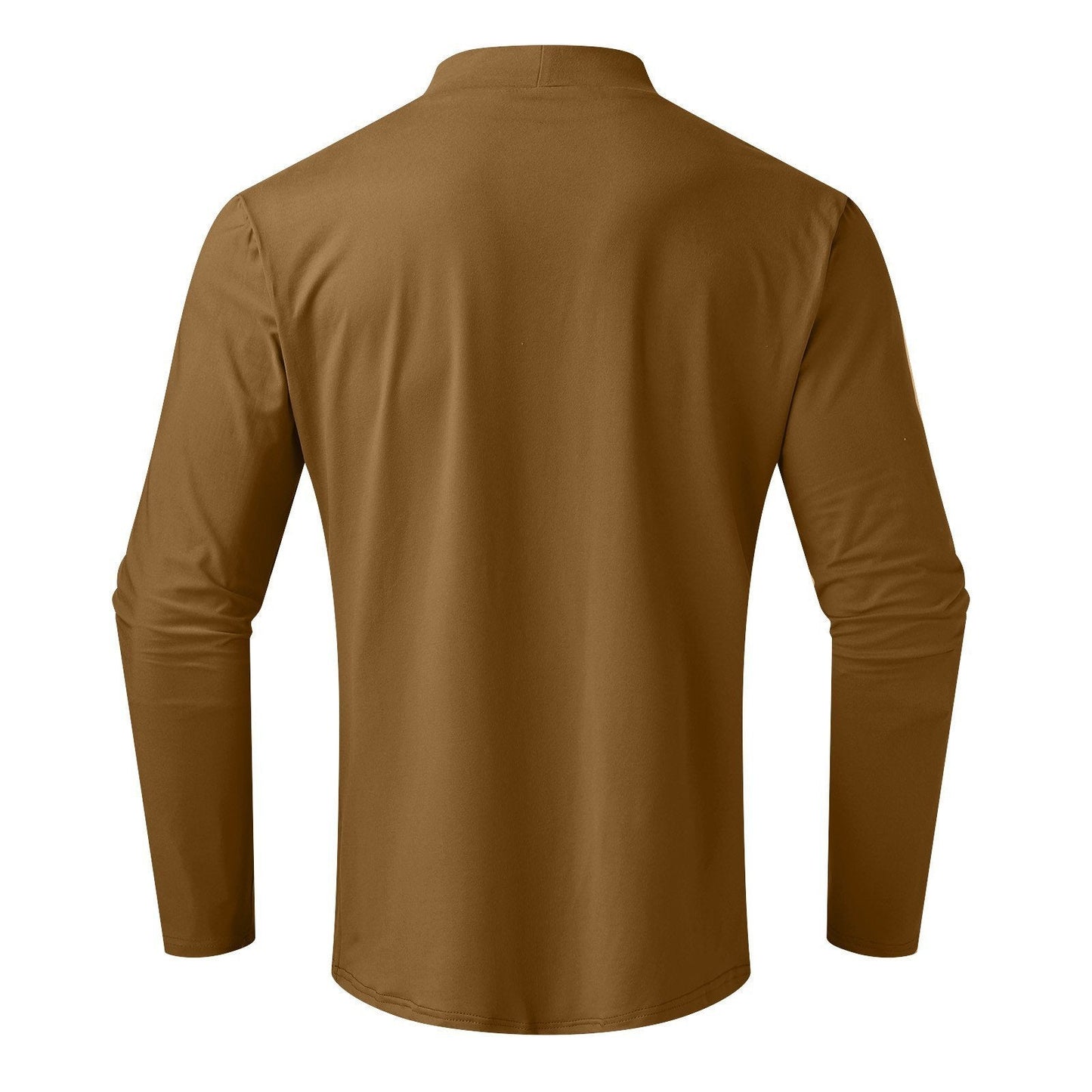 Ny Långärmad T-shirt med hög hals Smal Fit för män