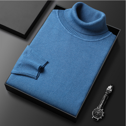 🧶 50% RABATT PÅ HETT REA! ✨ Premium herrtröja i kashmir, enfärgad - Mjukt, bekvämt garn med modern passform för både jobb och fritid 👔🎯