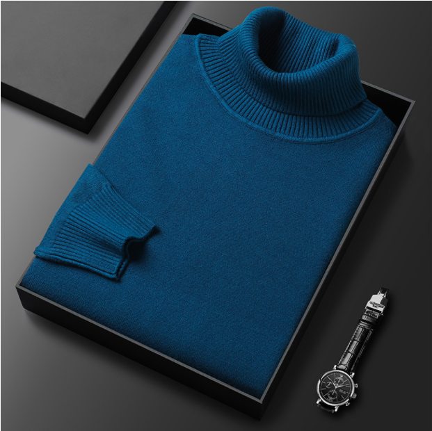 🧶 50% RABATT PÅ HETT REA! ✨ Premium herrtröja i kashmir, enfärgad - Mjukt, bekvämt garn med modern passform för både jobb och fritid 👔🎯