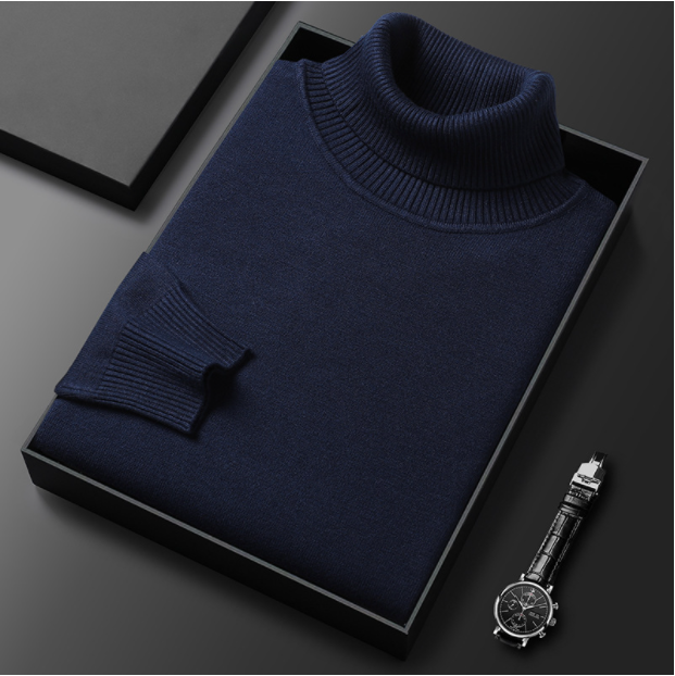 🧶 50% RABATT PÅ HETT REA! ✨ Premium herrtröja i kashmir, enfärgad - Mjukt, bekvämt garn med modern passform för både jobb och fritid 👔🎯