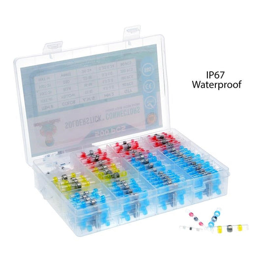 Lödda och tätade trådanslutningar