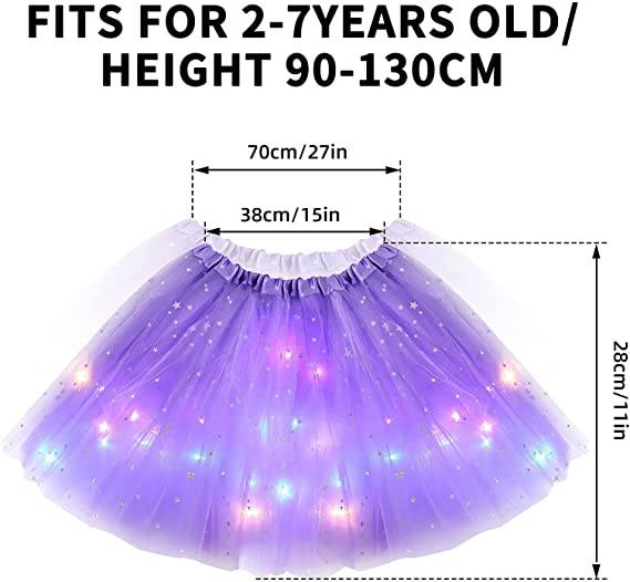 Magisk och lysande LED tutu-kjol