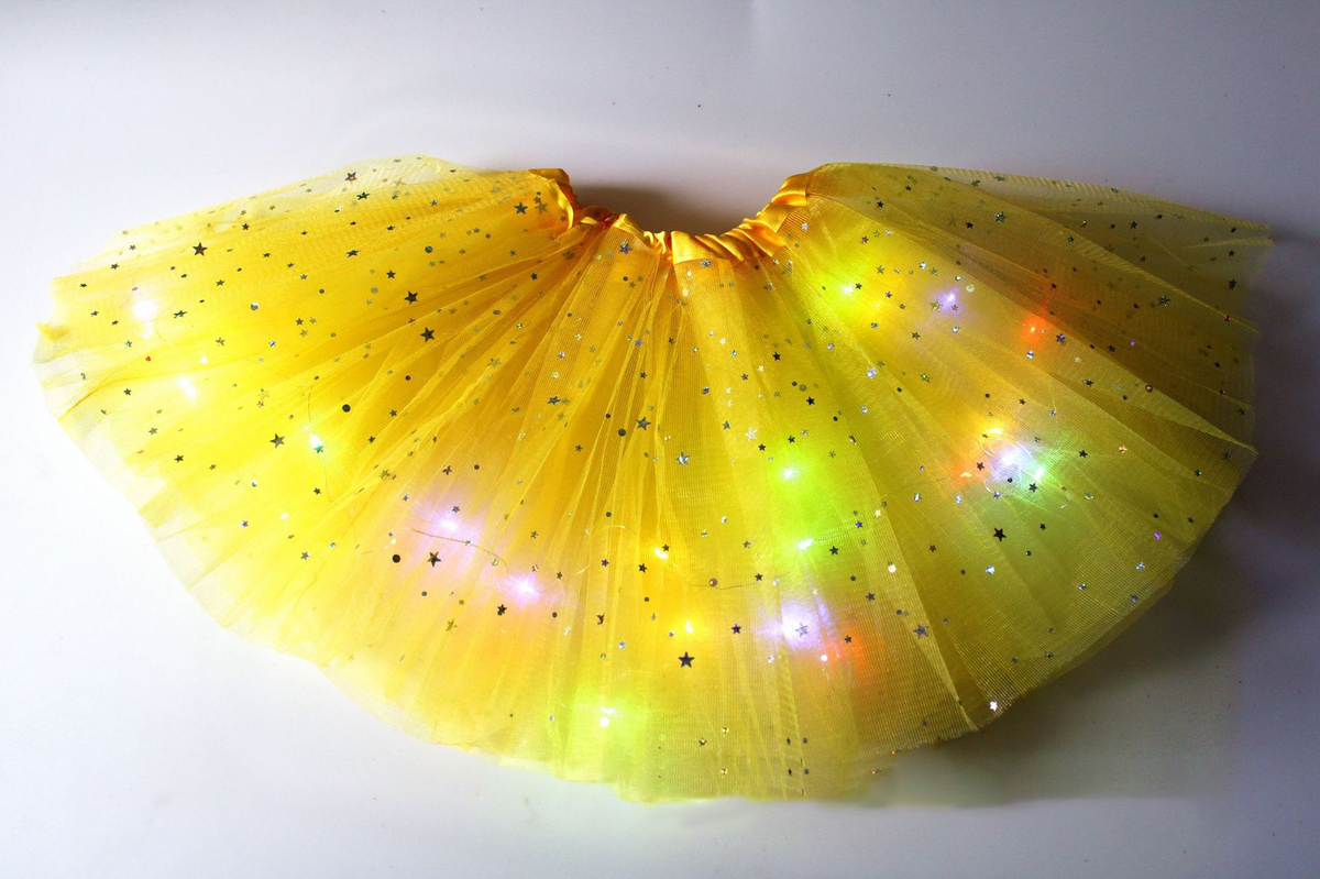 Magisk och lysande LED tutu-kjol