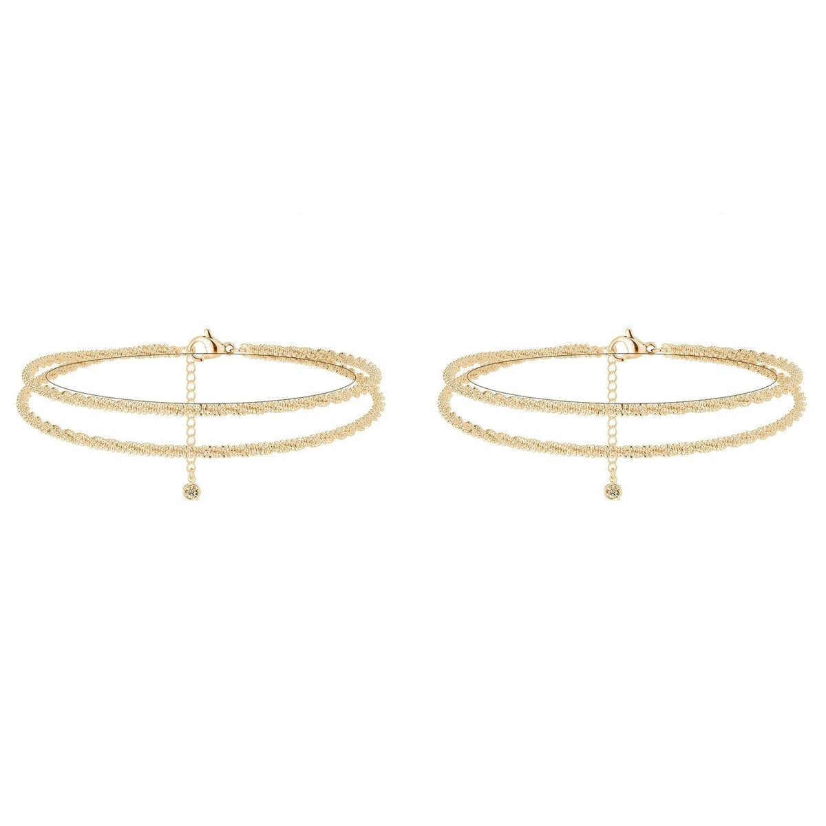 ✨ Vackert skiktat vattentätt ankelarmband – Sommarglitter, Justerbar Passform & Unik Design 🏖️